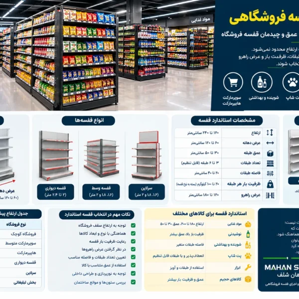 استاندارد قفسه فروشگاهی