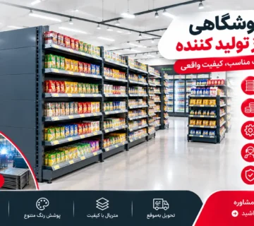 قفسه فروشگاهی مستقیم از تولید کننده برای تجهیز سوپرمارکت و هایپرمارکت