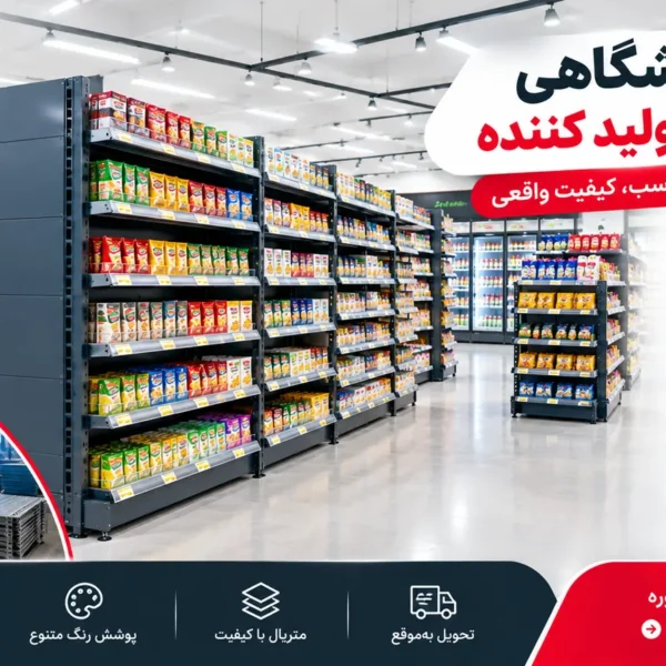 خرید مستقیم قفسه فروشگاهی از تولیدکننده قفسه فروشگاهی مستقیم از تولید کننده برای تجهیز سوپرمارکت و هایپرمارکت